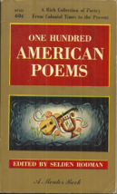 One Hundred American Poems - Robert Frost, Carl Sandurg, T S Eliot, Ezra Pound - £7.89 GBP