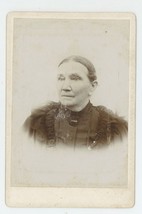 Antique Circa 1880s Cabinet Card Lovely Older Woman Wearing Black Dress. - £7.42 GBP