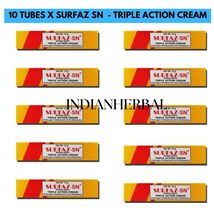 10 Tubes Surfaz Triple Action Multi-Function AntiFungal Cream 10gm -Free... - £31.97 GBP