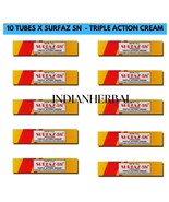 10 Tubes Surfaz Triple Action Multi-Function AntiFungal Cream 10gm -Free... - $54.32 CAD
