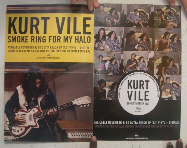 Kurt Vile Poster Smoke Ring For My Halo Album The War on Drugs So Outta ... - $27.08