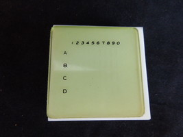 MICROSCOPE COUNTING PAD CHAMBER 1 3/4 inches x 1 3/4 &quot; Set of 5 COUNTING... - $7.91