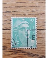 France Stamp Republique France 5f Used Green - $1.99