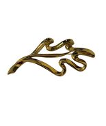 Vintage Trifari Gold Tone Abstract Brooch Modernist Ribbon Pin Signed - $19.80
