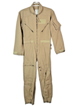 U.S. Military Tan Flight Suit Flyer Mens CWU 27/P Aramid Coveralls Sz 38... - $915.15 MXN