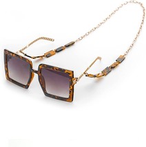 womens oversized sunglasses Polarized - UV Protection Square Sunglass (Black) - £15.42 GBP