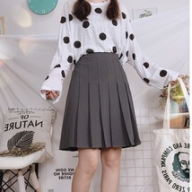 Black Pleated Midi Skirt Outfit Women Plus Size Pleated Midi Skirt image 10