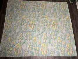 Vintage Springmaid Floral Flat Queen Sheet Bedding Upcycle Crafting Sewing - $372.79 MXN
