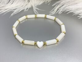 Author's Work New Women's Bracelet, Natural Stone Mother of Pearl, Jewelry - $74.00