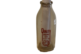 Vintage Quality Dairy Co St. Louis, MO One Quart Glass Milk Jug Jar Bottle - £15.28 GBP