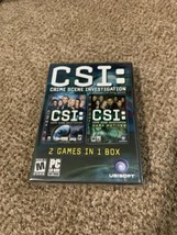 CSI: Crime Scene Investigation -- 2 Games In 1 Box (PC, 2006) - £19.35 GBP