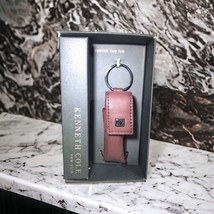 RARE Vintage Kenneth Cole Leather Lipstick Key FOB Chain New York Hipste... - $14.59