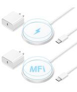 20W Magnetic Wireless Charger for iPhone 16 15 14 13 Pro Max - White - $19.24 CAD