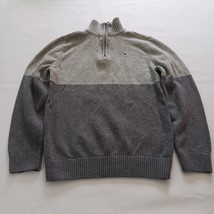 Tommy Hilfiger Women&#39;s Gray Turtleneck 1/4 Zip Cotton Sweater Size L (12... - €14,82 EUR