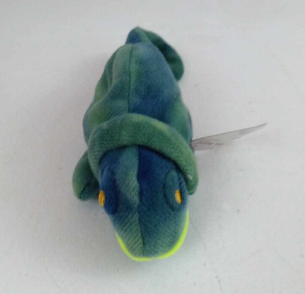 Primary image for Vintage 1993 Ty Teenie Beanie Babies Iggy The Iguana 6" Bean Bag Plush With Tags