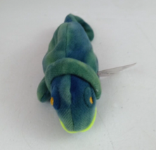 Vintage 1993 Ty Teenie Beanie Babies Iggy The Iguana 6&quot; Bean Bag Plush W... - £53.40 GBP