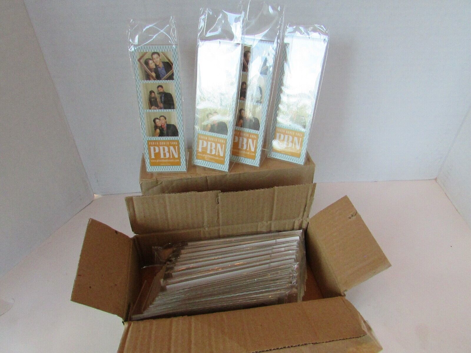 Lot of 46 Photo Booth 2x6 Slant Back L-Stand Plexi Frames Events Parties... - $18.76