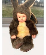 1998 Anne Geddes Baby Squirrel Doll 8&quot; Plush Vintage Collectible Toy - $23.76