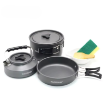 Person Camping Cookware Set | Pot, Pan &amp; Kettle Kit - $45.99