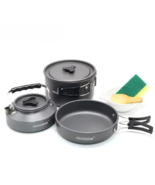 Person Camping Cookware Set | Pot, Pan &amp; Kettle Kit - $45.99