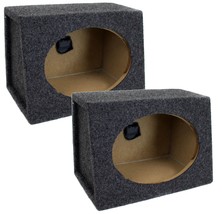 QPower Angled Style 6 x 9 Inch Car Audio Speaker Box Enclosures, 2 Speaker Boxes - £47.86 GBP