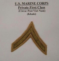 U.S. Marine Corps Private First Class (Circa:Post Viet Nam) Khaki Lot 35 - £7.04 GBP