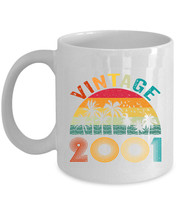 Vintage 2001 Coffee Mug 23 Year Old Retro Cup 23th Birthday Gift For Men Women - £11.83 GBP