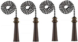 Ciata Ceiling Fan Pull Chain Extender, Trophy Fan Pulls Decorative Chain, 4 Pack - £31.12 GBP
