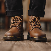 Maden Retro Vintage Shoes For Men Boots Desert Outsdoor High Top Boot Casual Str - £77.69 GBP