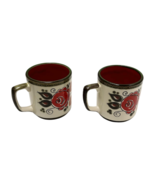 Schramberger Tyrol Lot 2 Coffee Mugs Full Size Art Pottery Germany - £38.35 GBP