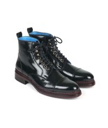 Paul Parkman Mens Shoes Boots Black Polished Leather Lace-Up Handmade 50... - $1,221.27 CAD