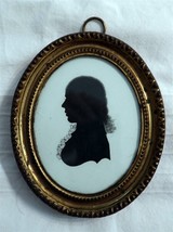JOHN MEIRES George III c1790 Female Silhouette on Plaster Original Frame  - £206.42 GBP