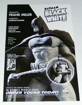 17x11&quot; Frank Miller Batman Black and White statue promo POSTER: DC Comics Direct - $23.46