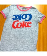 Women’s Coca-Cola retro ringer T-shirt - £13.77 GBP