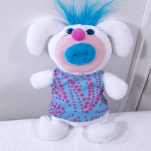 Fisher Price Sing A Ma Jig White Singing Plush Teal Pink 2010 Stuffed Animal Toy - £17.58 GBP