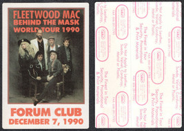 Fleetwood Mac OTTO Cloth Backstage Pass from the Behind the Mask World Tour... - £3.99 GBP