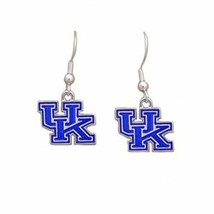 40032 Kentucky Wildcats Iridescent Logo Silver Tone Earrings - $14.84