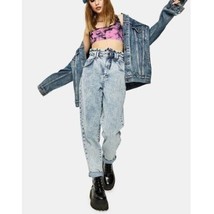 Urban Outfitters BDG High-Rise Acid Wash Mom Jeans Paper Bag Waist NWOT Sz 32x32 - £23.12 GBP