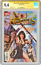 CGC SS 9.4 Hercules #3 1st Comic Appearance of Xena SIGNED by Kevin Sorbo - £233.62 GBP