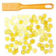 Yellow Magnetic Bingo Wand with 100 Metallic Bingo Chips - £3.18 GBP