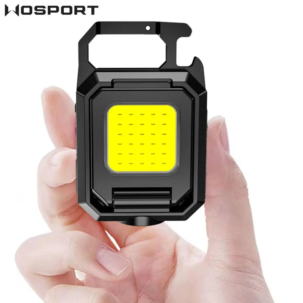 XPE Mini Keychain Light 1000LM COB LED Pocket Flashlight Type-C USB Rechargeable - £12.96 GBP