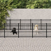 Outdoor Dog Kennel Steel 19.76 m² - £426.62 GBP
