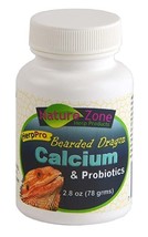 [Pack of 2] Nature Zone Herp Pro Bearded Dragon Calcium and Probiotics 2.8 oz - £22.33 GBP