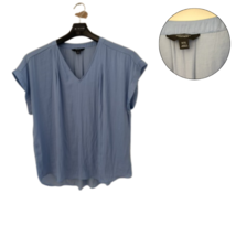 Simply Vera Vera Wang Blouse XXL Blue Short Sleeve V-Neck Top Women’s - $18.76