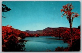 Vintage Echo Lake landscape Vermont Postcard fall autumn forests - £3.94 GBP