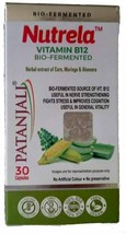 Patanjali Nutrela Vitamin B12 Biofermented Plant Based Supplement 30 Veg... - $25.46