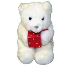 VINTAGE HEARTLINE TEDDY BEAR 1989 HALLMARK STUFFED ANIMAL with RED HEART... - £7.41 GBP