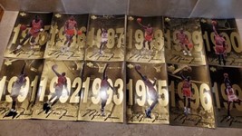 Michael Jordan Upper Deck Gold Series Oversized Cards 1985-1997 (Set of 12) - £645.51 GBP