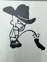 Piss on California CA Cowboy peeing on state | Outdoor vinyl Don&#39;t CA my Texas - £1.94 GBP+