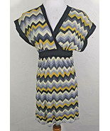 Sweet Pea Stacy Frati Womens Dress Medium Chevron Stripe Multicolor Empi... - £7.86 GBP